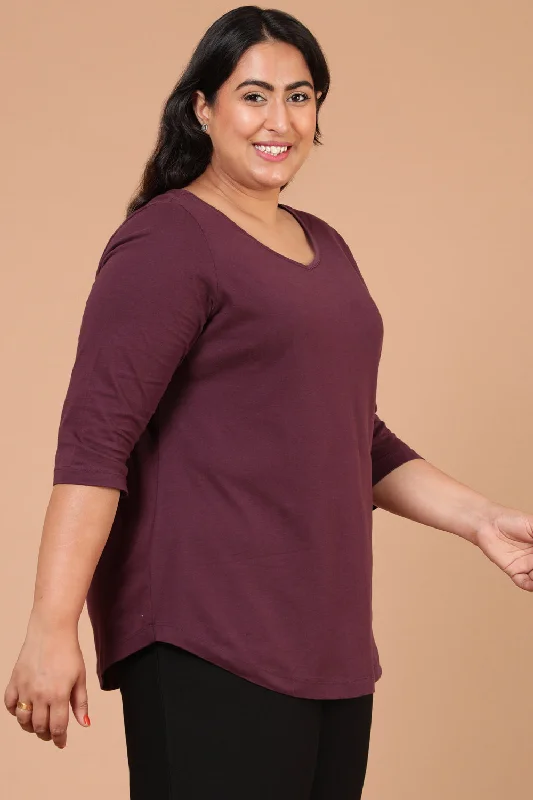 Plus Size Plum Tshirt