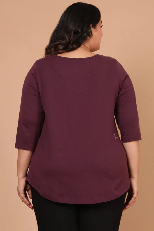 Plus Size Plum Tshirt