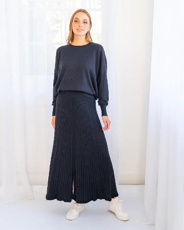 Rebecca Knit Skirt - Black