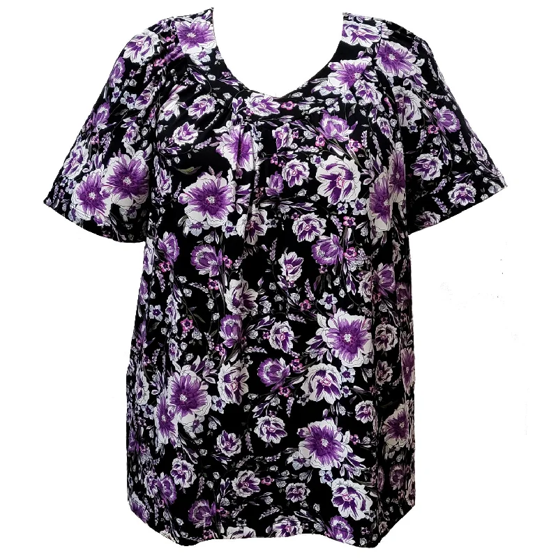 Purple Black Floral / 0x