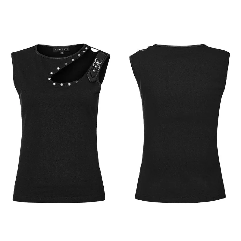 Women's Punk Cutout Nailed Tank Top